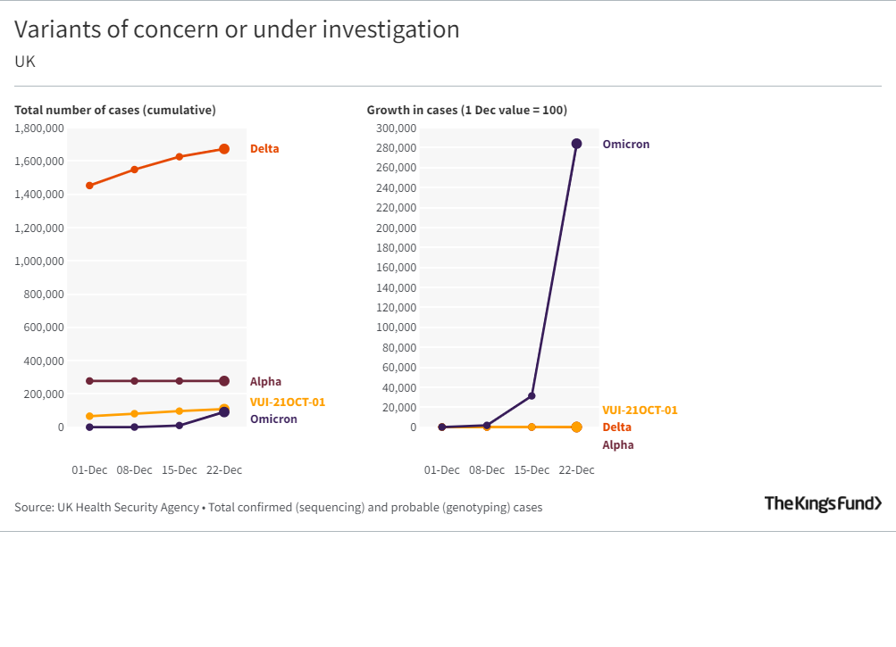 Variants of concern or under investigation