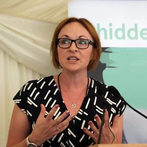An image of Dr Zoe Norris speaking.