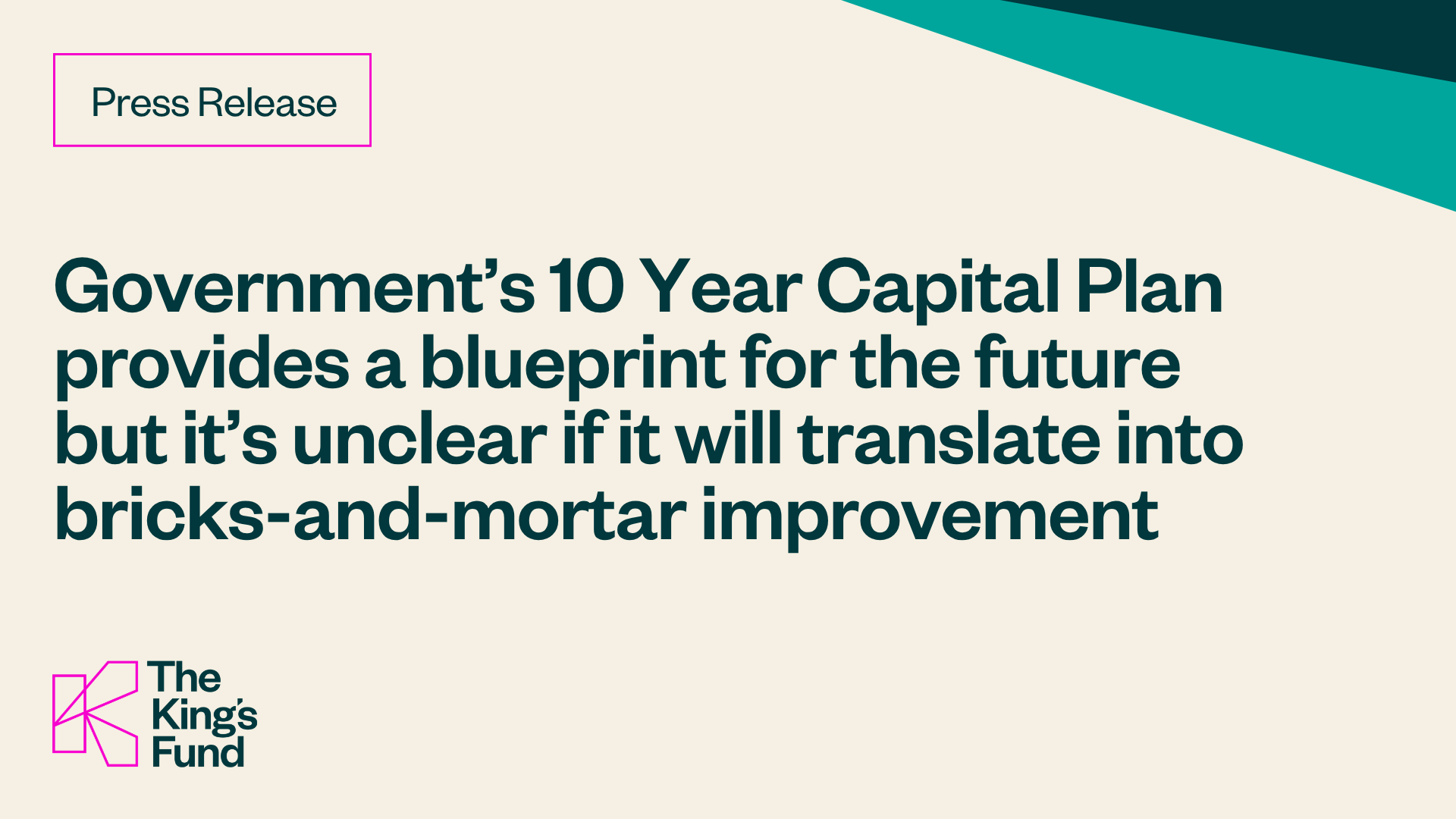 Government’s 10 Year Capital Plan provides a blueprint for the future ...