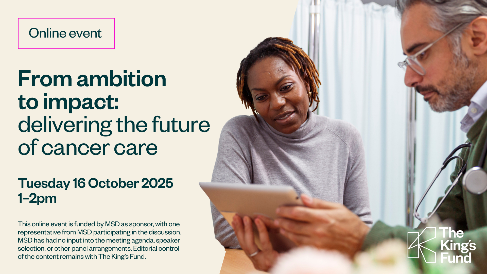 Delivering The Future Of Cancer Care | Free Webinar | The King's Fund