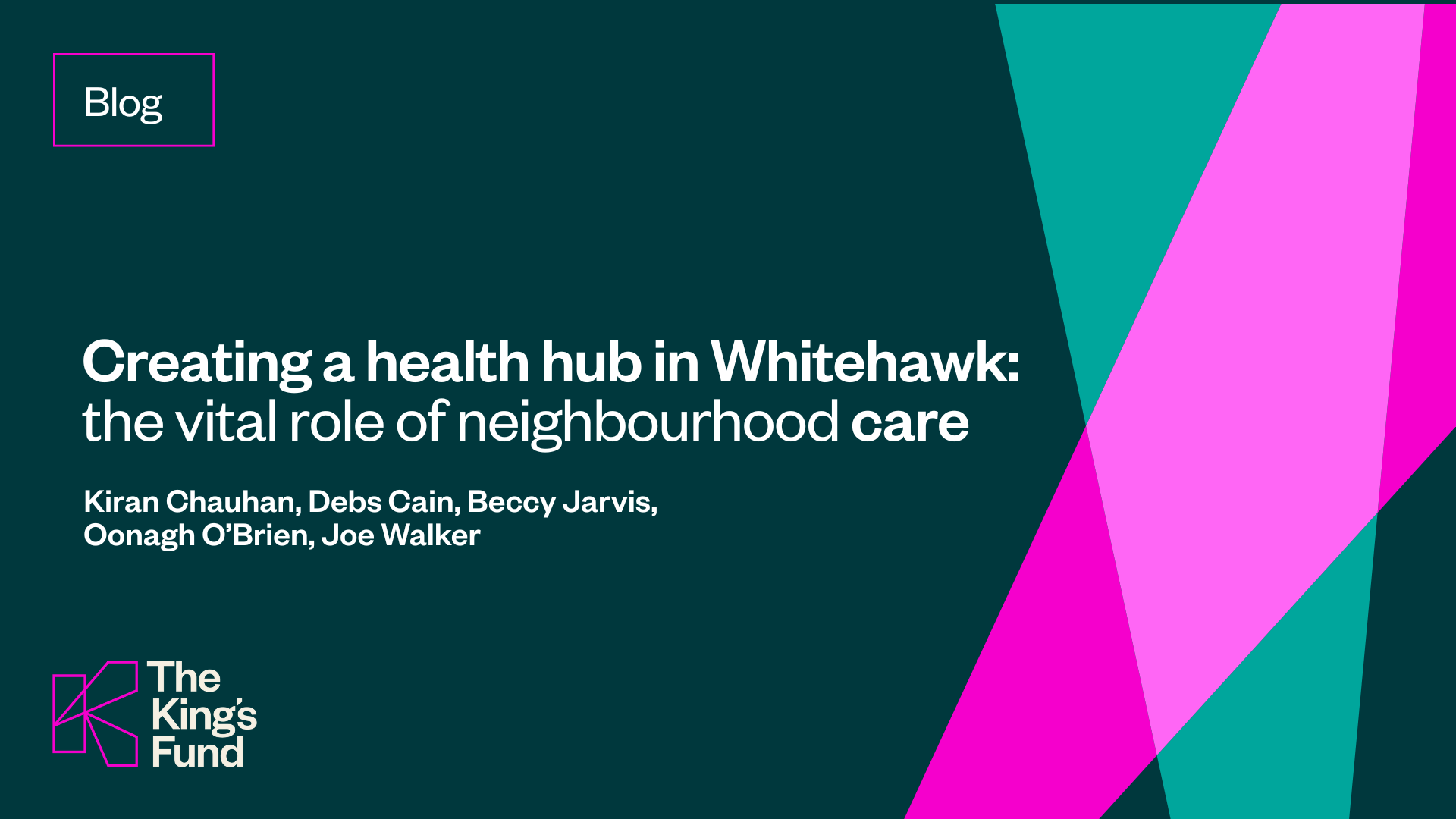 Whitehawk's New Health Hub: A Beacon of Neighbourhood Care for East & Central Brighton