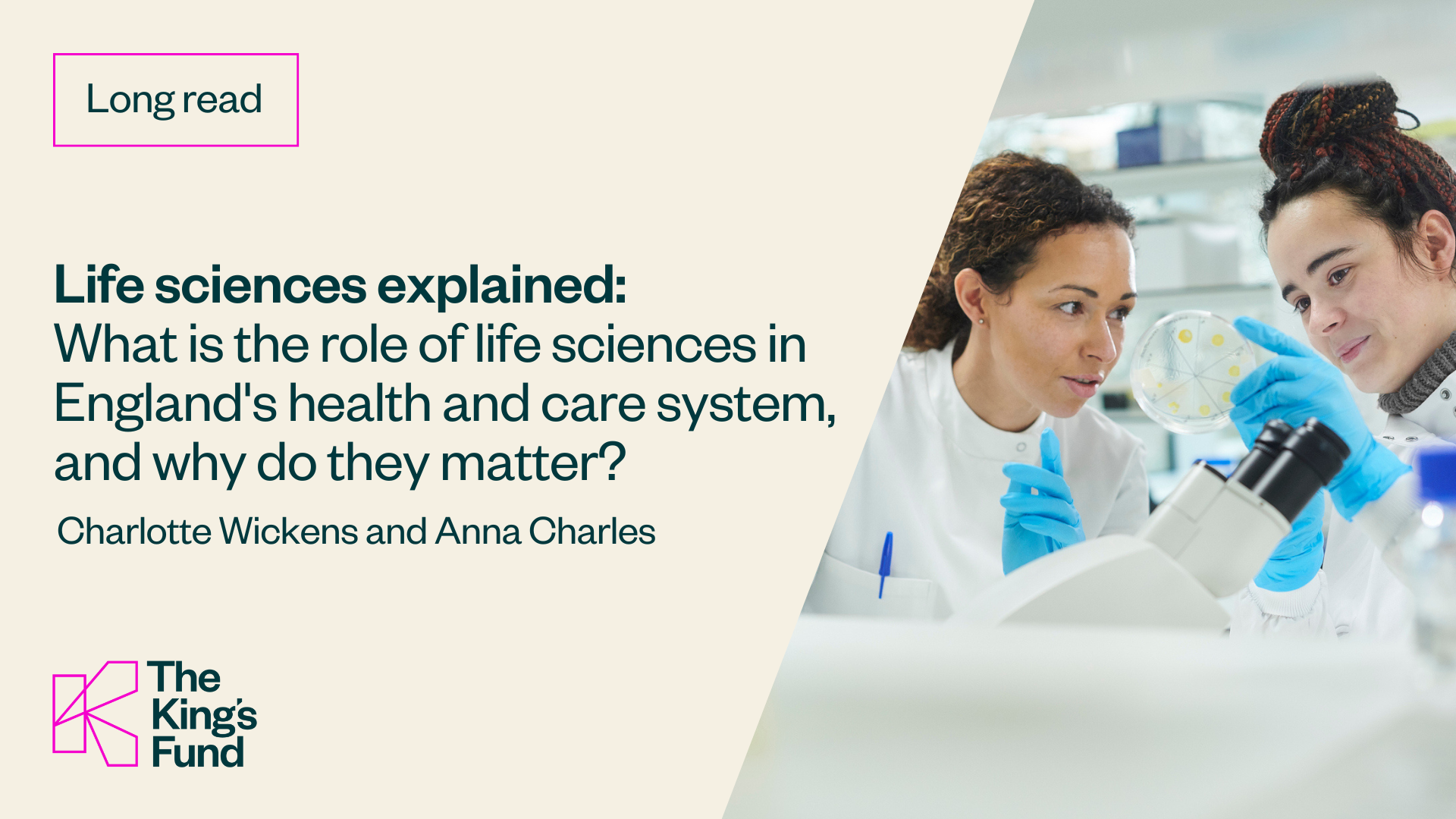 Kings Health Science Life Sciences Explained | The King's Fund
