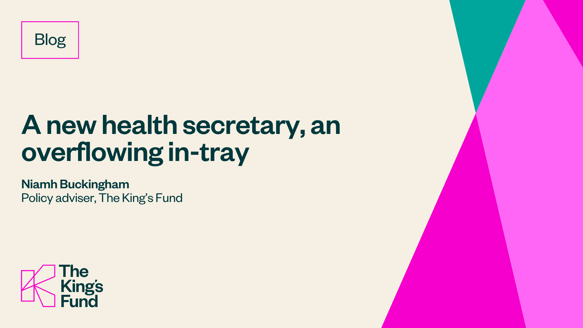 Yvette Cooper Appointed as New Health Secretary