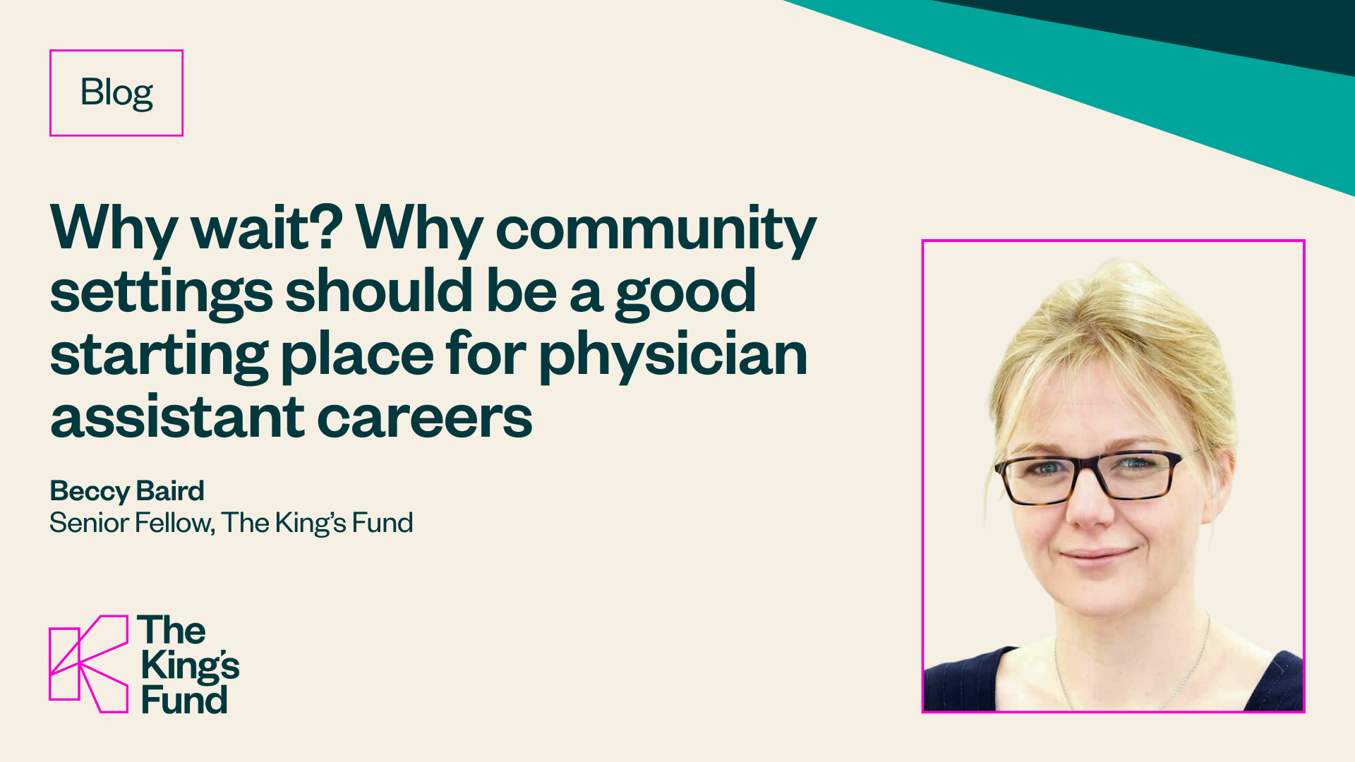 Gp Community Setting Why Community Settings Should Be A Good Starting Place For Physician ...