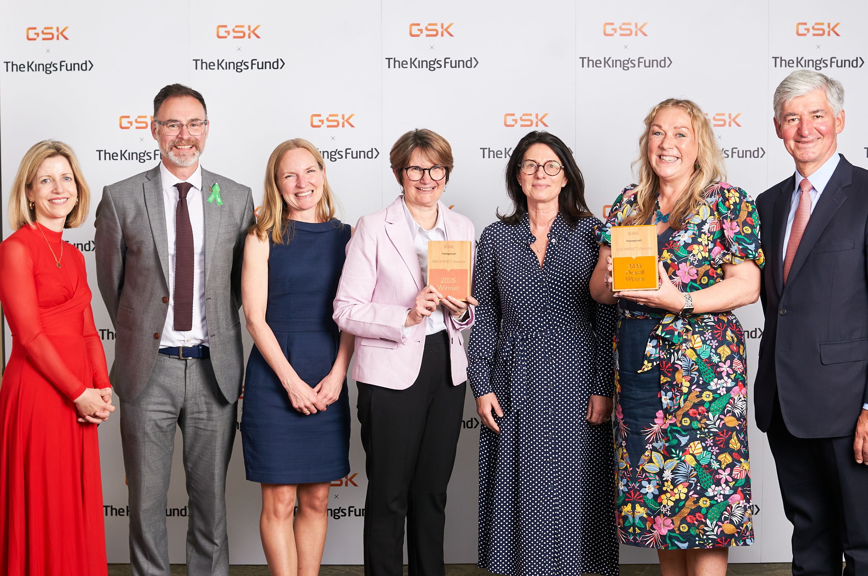 Photo of the GSK IMPACT Awards winners, the Isle of Wight Youth Trust