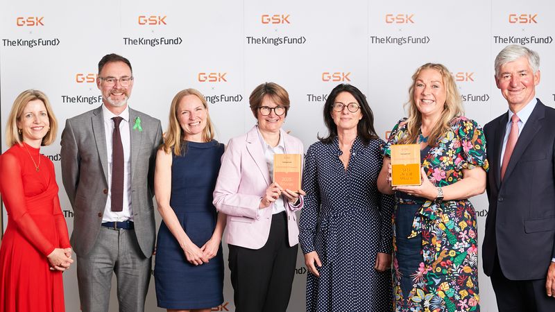 Photo of the GSK IMPACT Awards winners, the Isle of Wight Youth Trust
