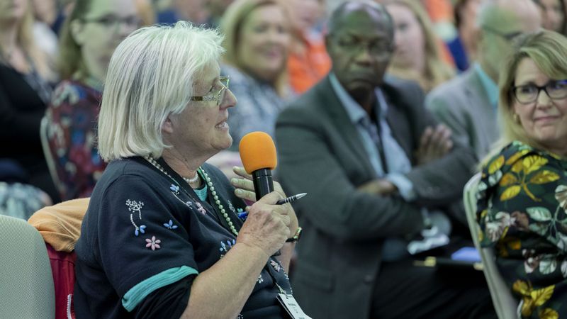 Audience members from annual conference