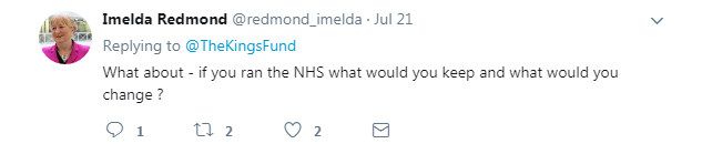 Imelda Redmond post on Twitter