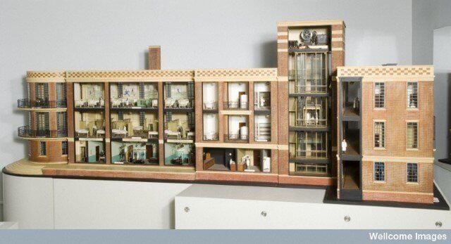 Miniature of a London hospital