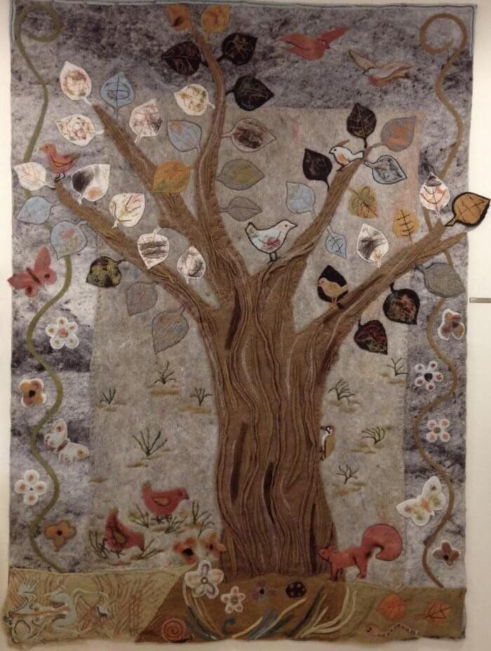 Image of a patchwork tree