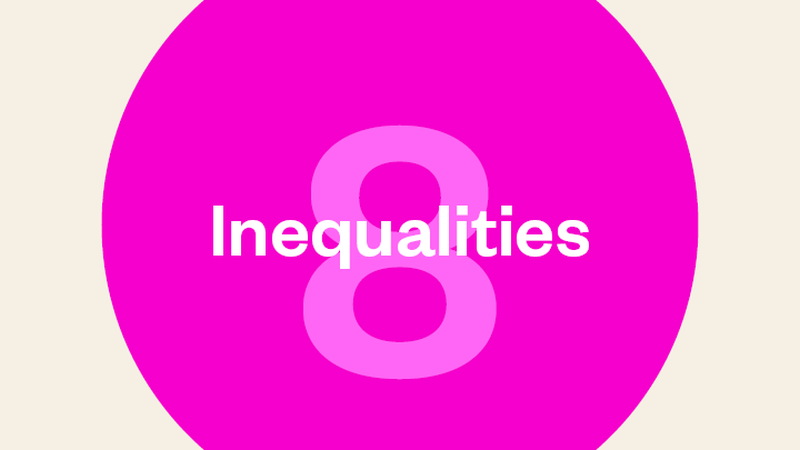 Pink circle with number 8