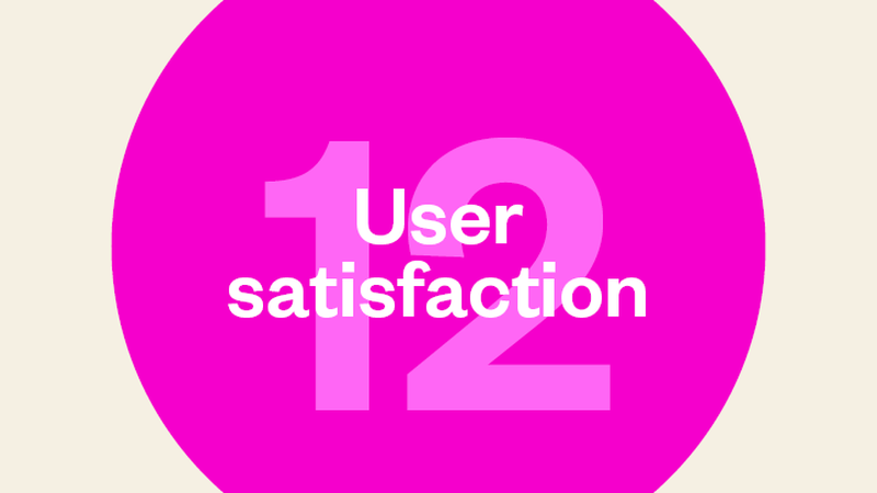 Pink circle with number 12