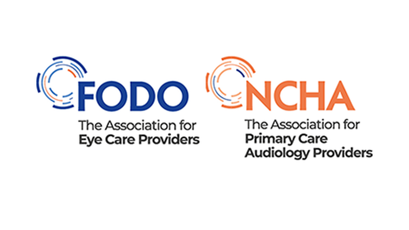 Two logos side-by-side for the Association for Eye Care Providers and the Association for Primary Care Audiology Providers