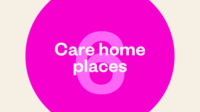 Pink circle with number 6